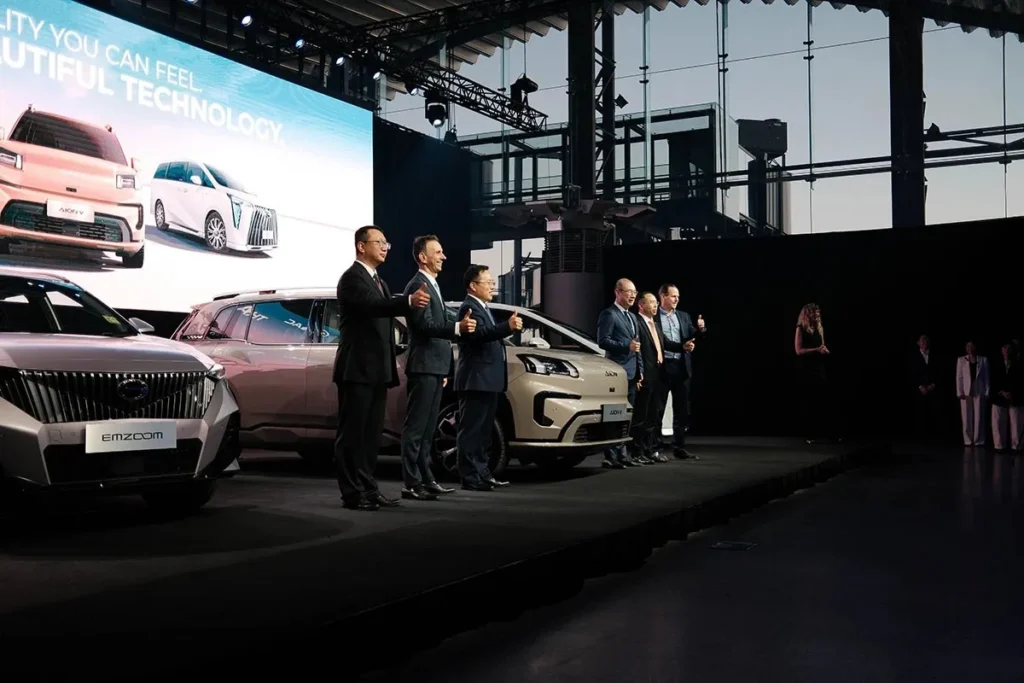 Automotive product launch presentation stage